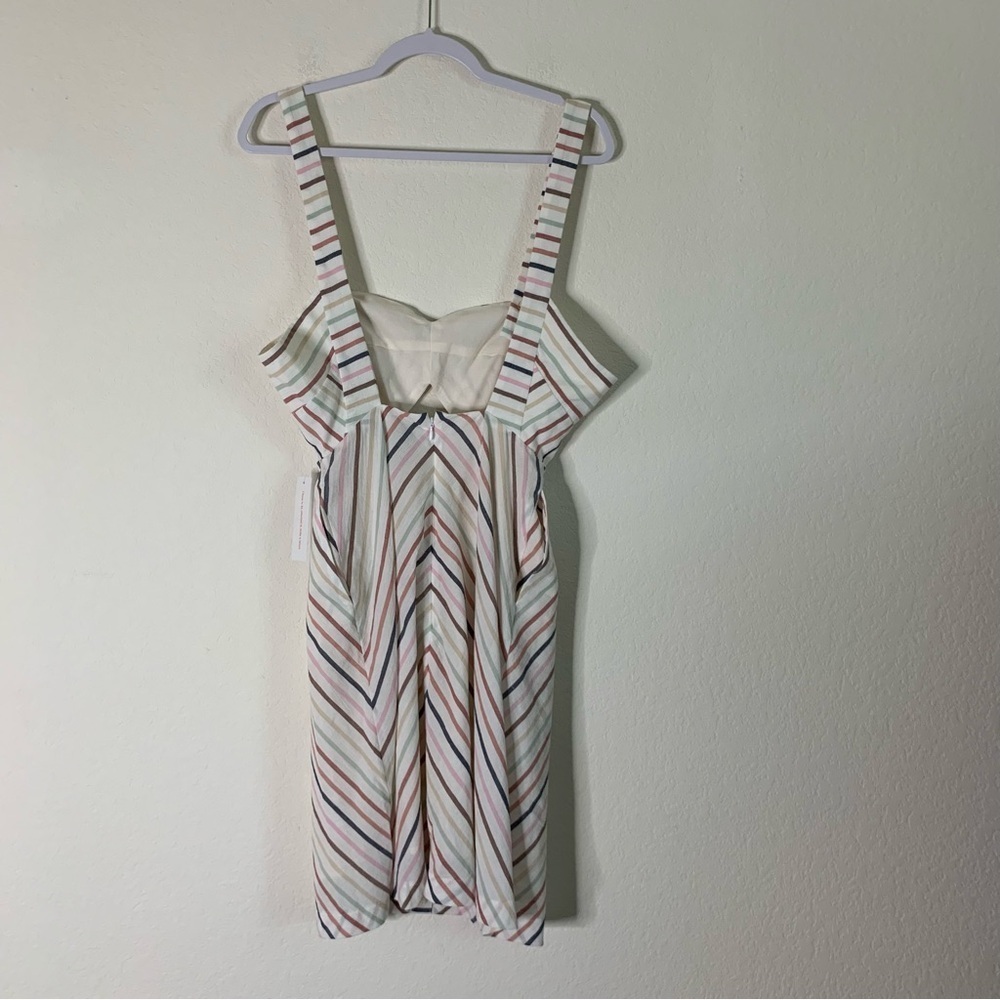 ModCloth Womens 100% cotton sunset cruise stripe dress 2 NWT - Picture 6 of 10
